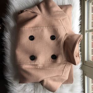 HM blush pink pea coat 🧥 size 8